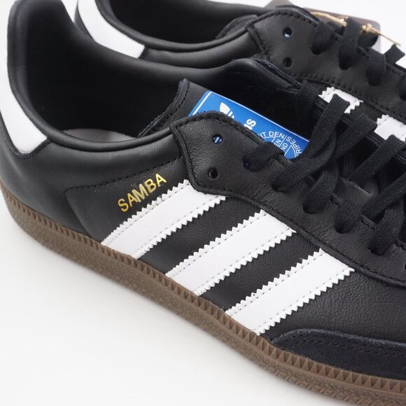 adidas Samba OG J Sneakers in Core Black/Cloud White - Juniors Size 7 IE3676 NEW - Picture 10 of 12